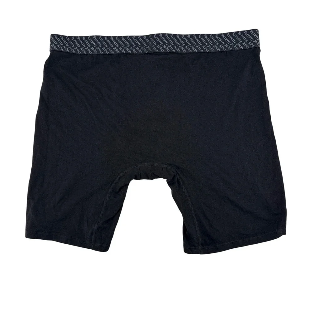 Tommy John Mens XL Cotton Basics Hammock Pouch Boxer Briefs Black New With Tags